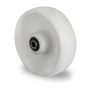 White Polypropylene Solid Wheel, Roller Bearing
