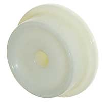 Polyamide 6 Single Flange Wheel, Plain Bore