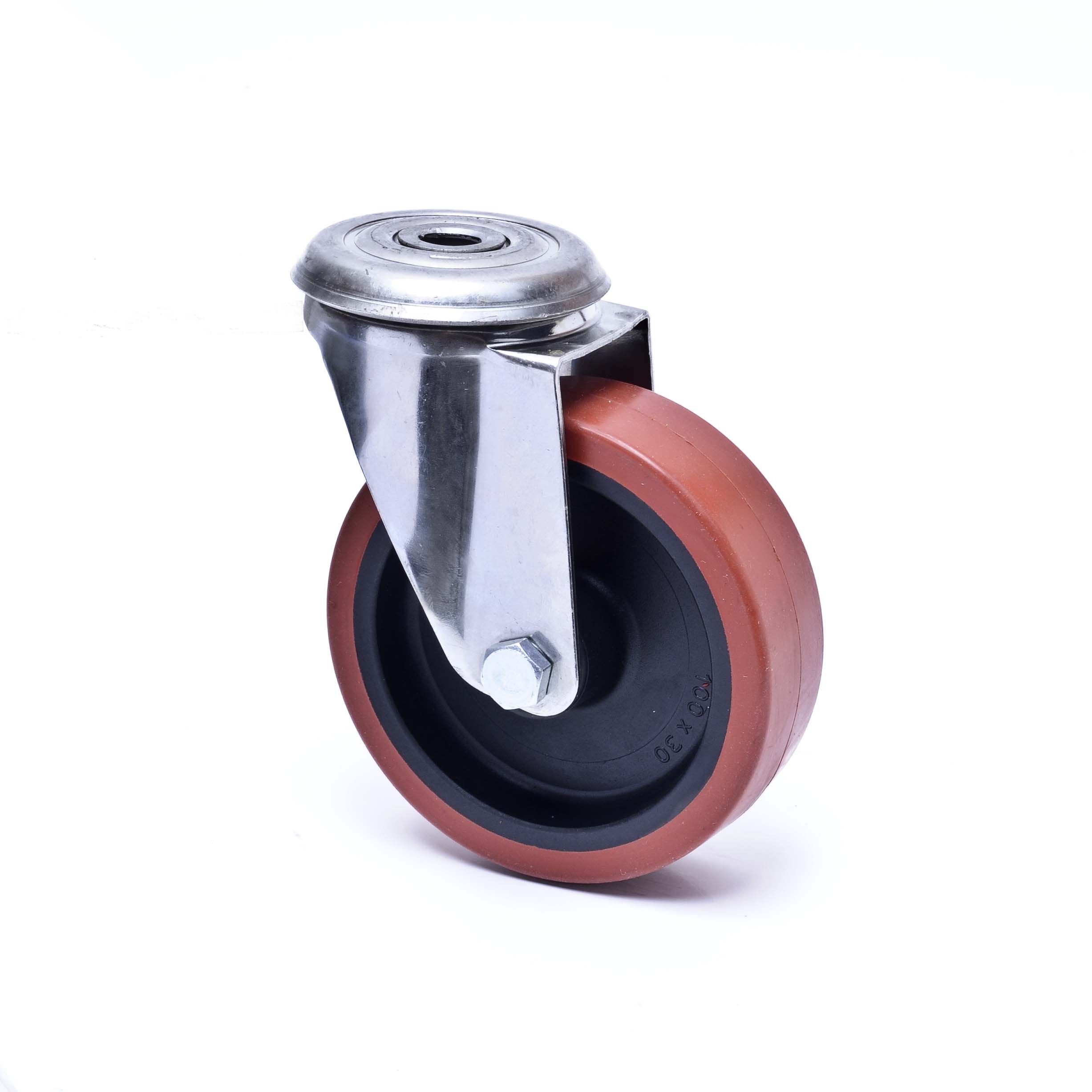 Technopolymer Tyre with Nylon Centre, Bolt Hole Castor