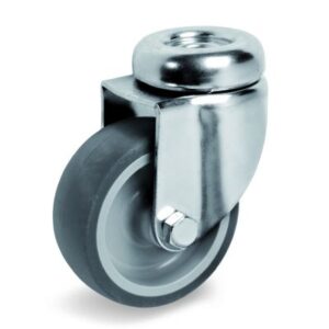 Non-Marking TPR Tyre with Polypropylene Centre, Bolt Hole Castor