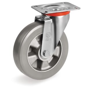 ESD “TR-ROLL” POLYURETHANE WHEELS, ALUMINIUM CENTRE, SWIVEL TOP PLATE CASTOR, NL DUTY