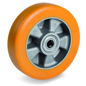 Special Thickness Polyurethane Tyre with Aluminium Centre, Wheel, Ball Bearing