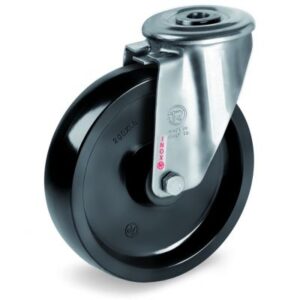 Thermosetting Resin High Temperature Wheel, Stainless Steel Bolt Hole Castor, NLX duty