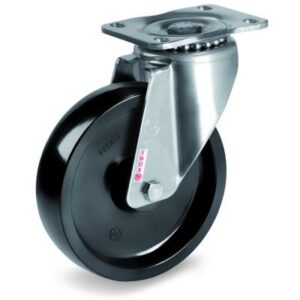 Thermosetting Resin High Temperature Wheel, Stainless Steel Swivel Top Plate Castor, NLX Duty