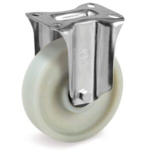 Polyamide Heat Resistant Nylon Charged with Glass Fibre, Fixed Top Plate Castor, NL Duty