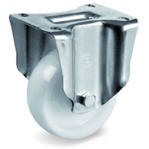 Polyamide 6 Solid Heavy Duty Wheel, Fixed Top Plate Castor, NL Duty