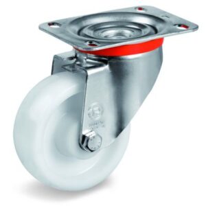 Polyamide 6 Solid Heavy Duty Wheel, Swivel Top Plate Castor, NL Duty