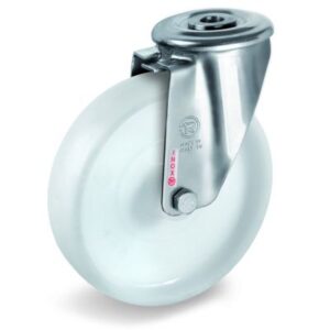 Polyamide 6 Solid Wheel, Stainless Steel Bolt Hole Castor, NLX Duty