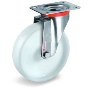 Polyamide 6 Solid Wheel, Stainless Steel Swivel Top Plate Castor, NLX Duty