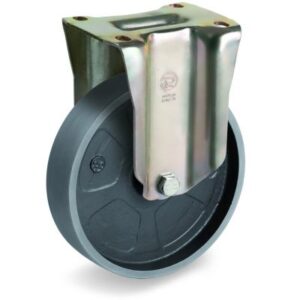 Cast Iron Wheel, Fixed Top Plate Castor, P Duty