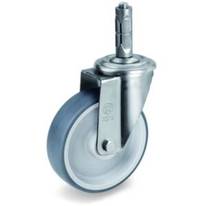 TPR Tyre with Polypropylene Centre, Bolt Hole Castor with Steel Expander, NL Duty